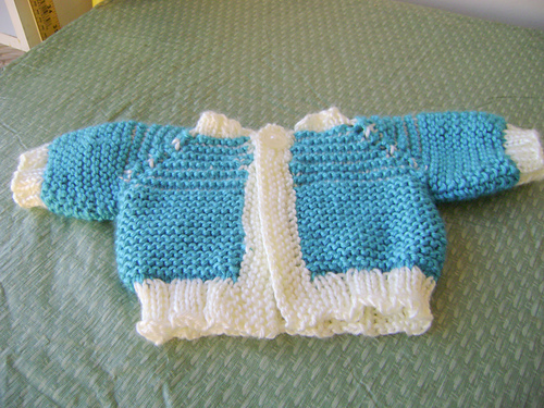 Patriotic Preemie Cardigan 2007