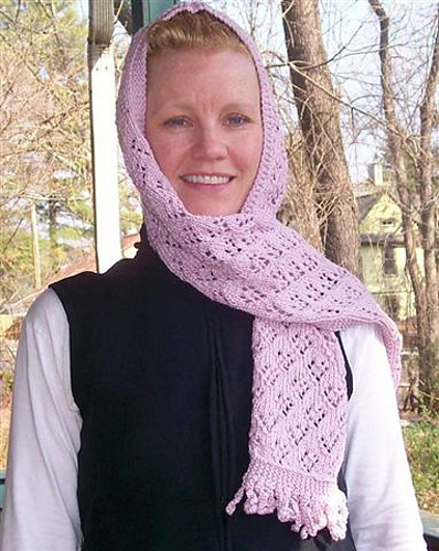 Wrapped Arounds: Lace Hooded Scarf