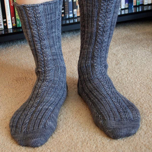 Ribs and Cables Socks