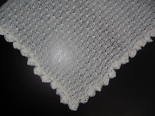 Alpaca-Silk Christening Blanket