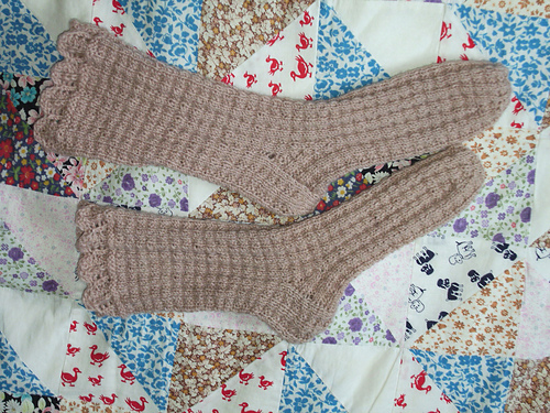 Cellular Pattern Sock