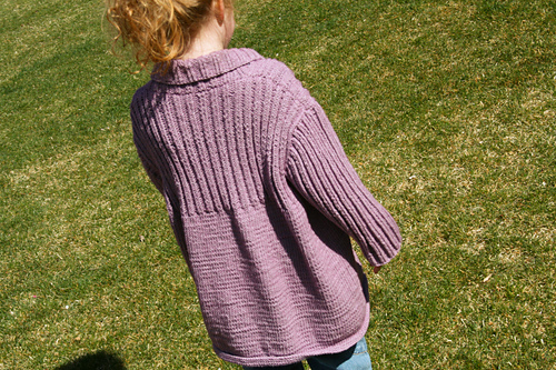Jacket with Ribbed Yoke