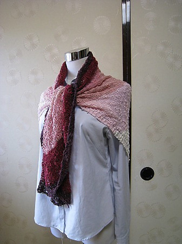 Simplest Shawl in Stockinette Stitch
