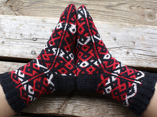 Sock with Shaped Heel