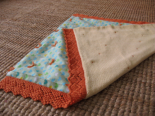 Lace Edge Baby Blanket