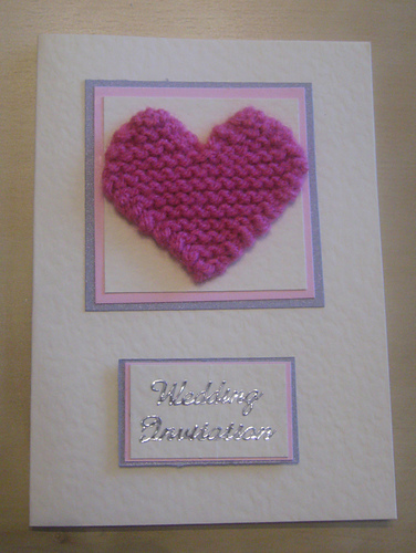 Flat garter stitch heart
