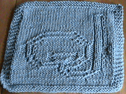 Scuba Mask Knit Dishcloth Pattern 