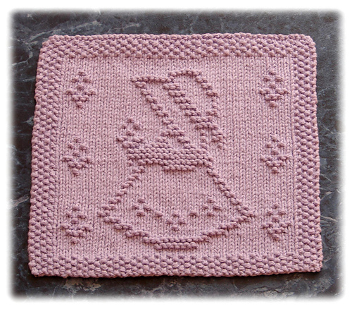 Little Garden Girl Dishcloth