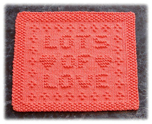 Lots of Love Dishcloth