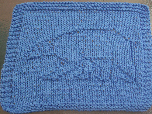 Polar Bear Knit Dishcloth Pattern