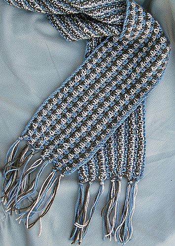 Faux Crochet Scarf