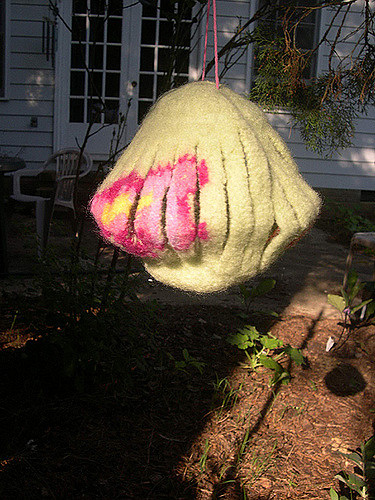 Knitted/Felted Garden Lantern photo 1