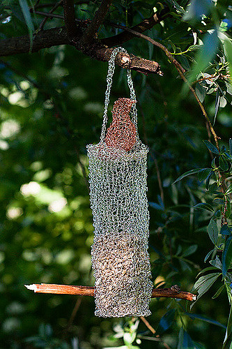Wire Bird Feeder