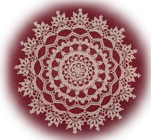 Sand Castles Doily