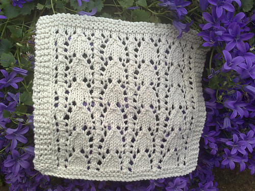 Snowdrop Lace Dishcloth #011