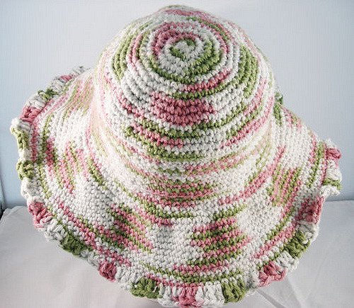 Wide Brimmed Crochet Hat