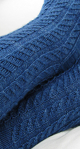 Malabrigo Diagonal Sock Close