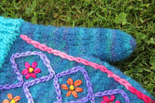 Selkirk Felted Mittens