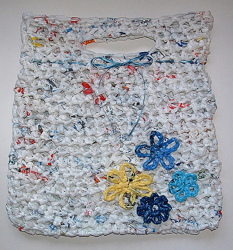 Plarn Flower Power Tote Bag