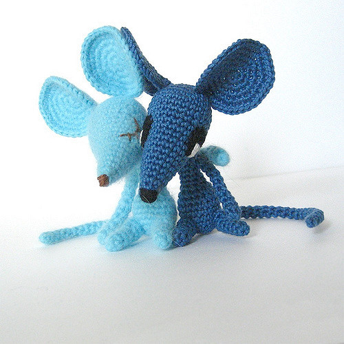 Sharp Nosed Mice Amigurumi