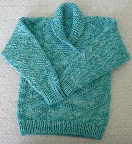 Lattice Wrap Shawl-Collared Sweater