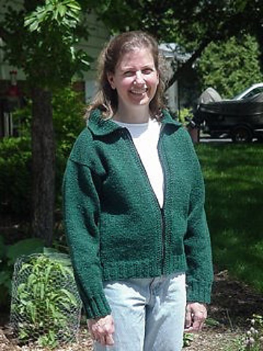 Collared Zip Cardigan