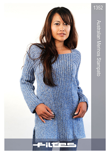 1352 Rib sleeve tunic