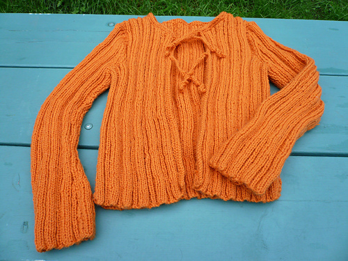 Two-Tie Striped Cardigan