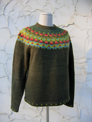 Ravelry: The Wild Apple Pullover POC pattern by Kerstin Olsson