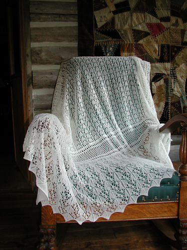 Lace Edged Shawl