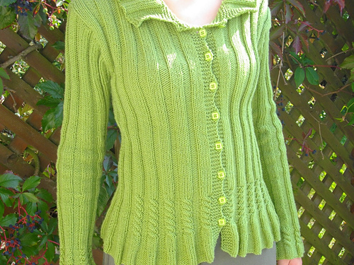 Rib and Cable Cardigan