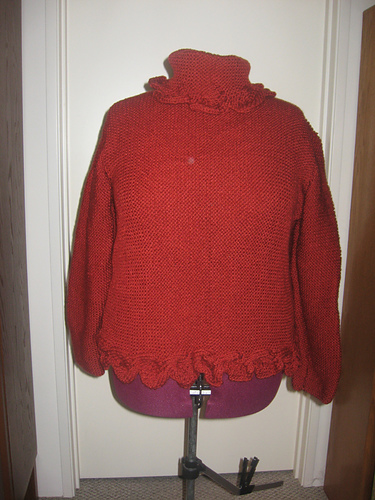 Lace Edged Cowl Pullover photo 2