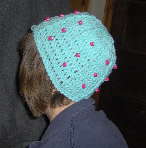 Child's Bead and Cable Hat