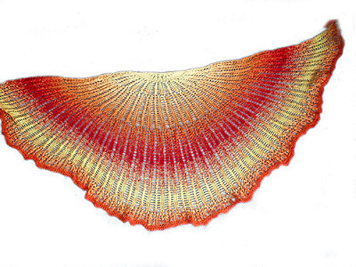 Sunrise shawl (german)