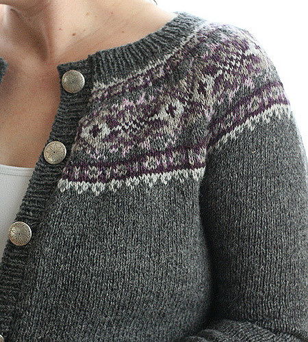 Plum Frost Pullover & Cardigan