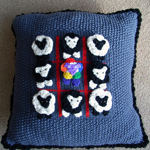 Sheep cushion cover