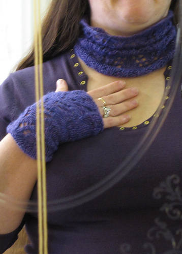 Pure Fern Fingerless Gloves