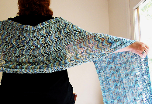 Crest of the Sugar Wave Shawl