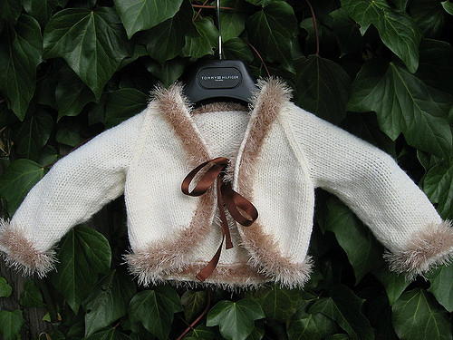 Baby/Child Bolero and Blanket with Funky Fur Trim