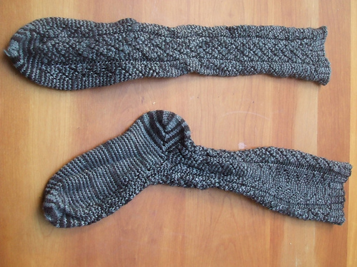 Pinstripe Tall Socks