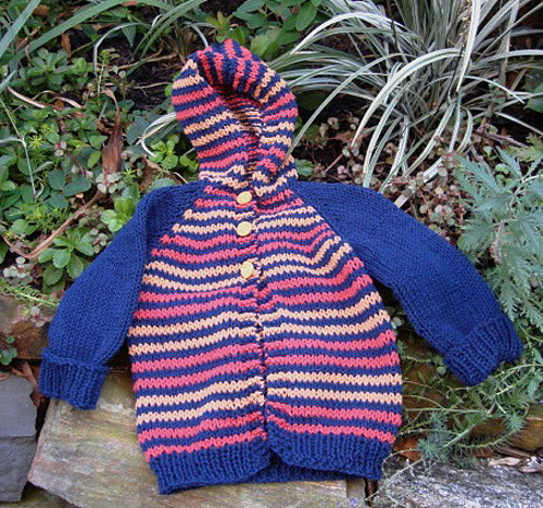 Unisex Child's Striped Hoodie