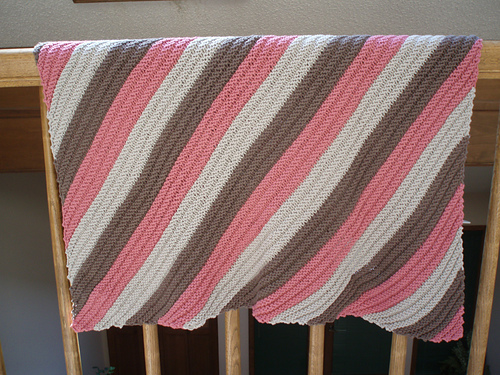 Sandy's Diagonal Baby Blanket