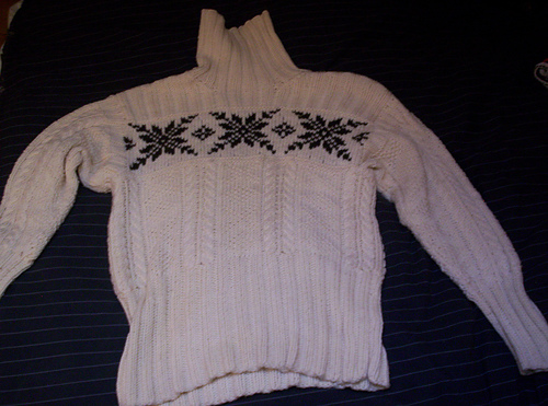 56 Sweater with Embroidered Yoke