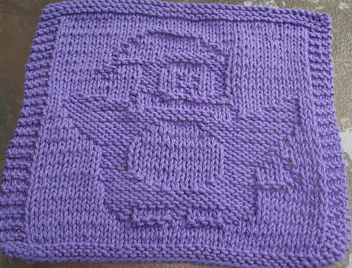 Happy Penguin Knit Dishcloth