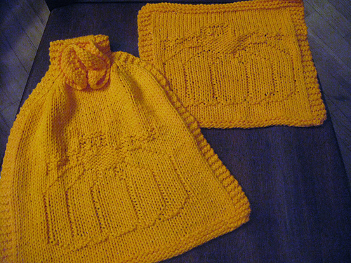 Pumpkin Too Dishtowel & Cloth Set