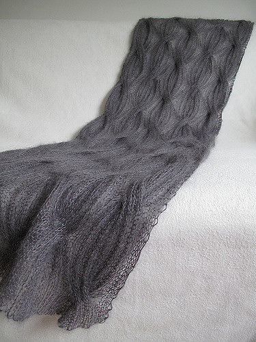 reversible shawl with sleeves