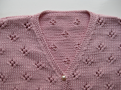 Rosebud Lace Patterned Cardigan
