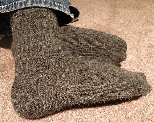 Neil's Socks with Clocks