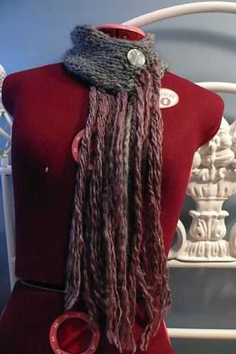Buttoned Collar Scarf