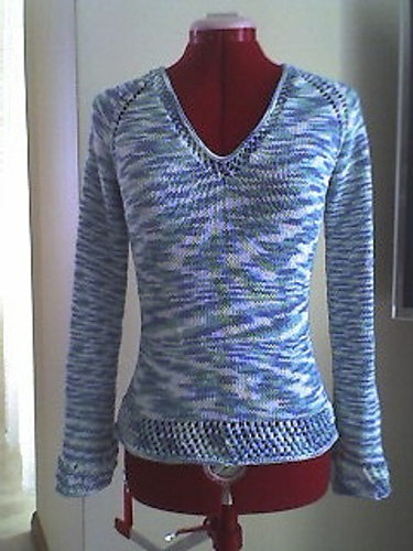 Top Down Fitted Sweater
